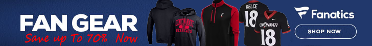 Cincinnati Bearcats Fan Gear On Sale